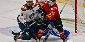 Эпизод матча. Фото ХК «Южный Урал»