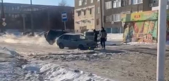 Дорожная обстановка на улице Гомельской