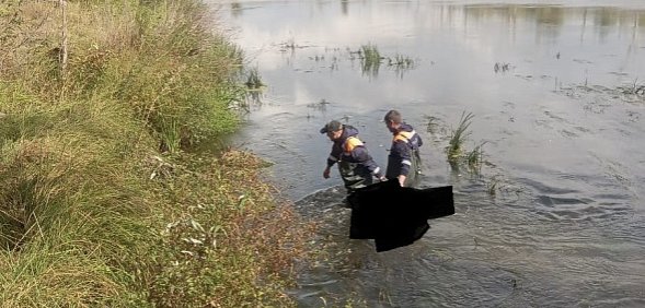 Водолазы на месте событий. Фото Департамента ПБ и ГЗ