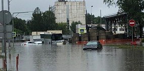 В Москве подтопило аэропорт Шереметьево