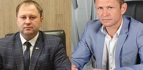 Два кандидата на пост главы Медногорска: Роман Комаров и Андрей Нижегородов. Фото: Минрег56