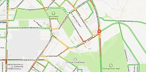 Пробки в Оренбурге. Источник: Яндекс.карты