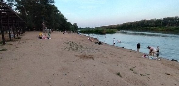 На месте происшествия, где утонула девочка. Источник: «ОренСпас»