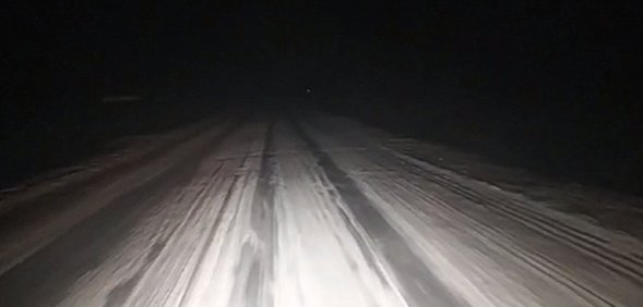 Местами на трассе Оренбург – Орск снежный накат, но «ехать можно»