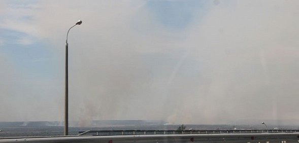 Онлайн: Пожар под Новотроицком локализован
