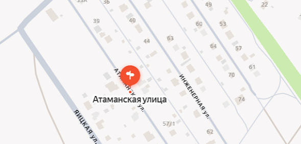 Дорогу на улице Атаманской в поселке Нижнесакмарский планируют отремонтировать, фото: Яндекс.Карты