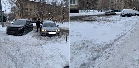 Парковка на ул. Полигонной в Оренбурге. Источник: Очевидцы