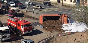 В Оренбурге из-за ДТП образовалась пробка