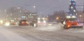 В Оренбурге за день выпало более 10 сантиметров снега