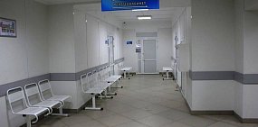 Коридор в одном из медучреждений Оренбургской области