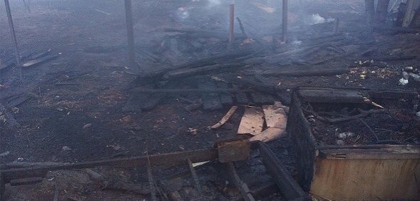 В Орске полностью сгорели 8  жилых домов, еще 4 - частично