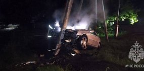 На месте ДТП. Источник: МЧС России по Оренбургской области