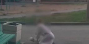 На месте происшествия. Стоп-кадр из видео с камеры домофона 
