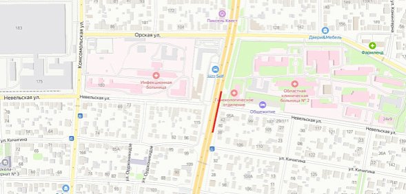 С сегодняшнего дня в Оренбурге на 2,5 месяца ограничат движение по участку ул. Терешковой