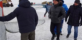 Мэр Оренбурга Владимир Ильиных побывал на месте съемок фильма «Литвяк» 