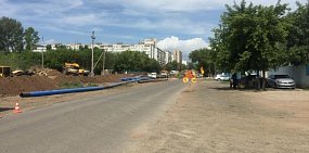 В Оренбурге ремонт улицы Уральской планируют закончить к 1 ноября