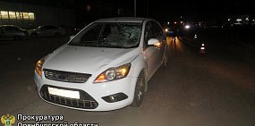 В Оренбургской области водитель насмерть сбил пешехода и предстанет перед судом