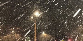 Снегопад в Орске, 23.01.2020