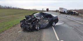 ﻿Фото с места ДТП. Источник: пресс-служба УМВД России по Оренбургской области  ﻿