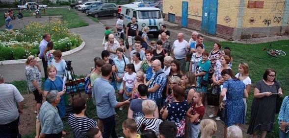 В Оренбурге прошел сход горожан, которые требуют строительства парка в их районе