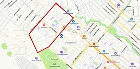 Районы, в которых ожидается отключение воды. Скриншот Яндекс.Карты