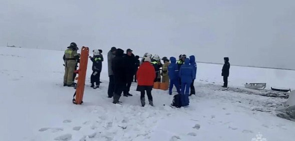 Крушение учебного самолета в Орске: фото с места трагедии