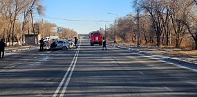 На месте ДТП. Фото УМВД по Оренбургской области 