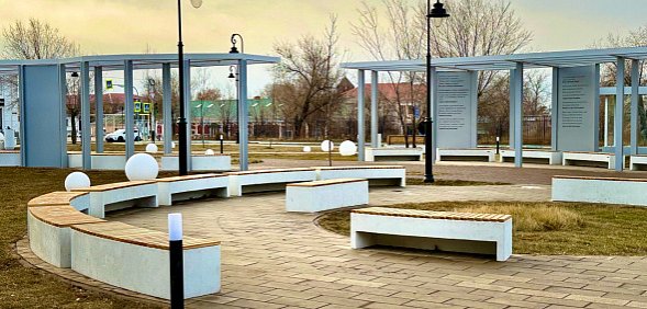 В Орске закончили ремонт сквера Пушкина. Как он выглядит теперь?