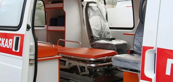 В машине скорой помощи. Фото из архива