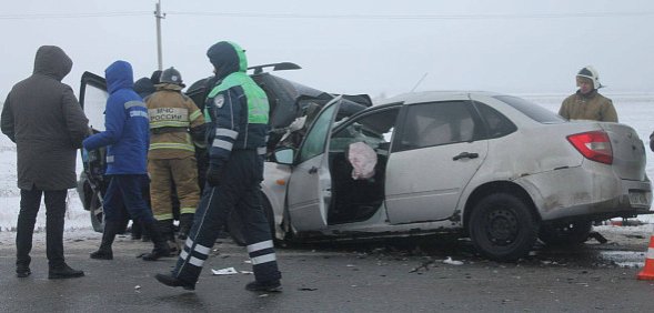 На месте ДТП. Источник: УМВД России по Оренбургской области