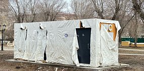 Туалеты в Ленинском сквере в Оренбурге