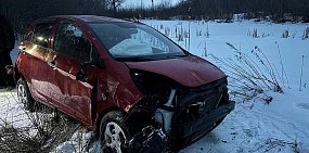 «Киа» после аварии. Фото УМВД по Оренбургской области 
