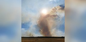 Фото пользователя соцсетей, пожар