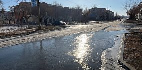 Затопленные улицы Орска