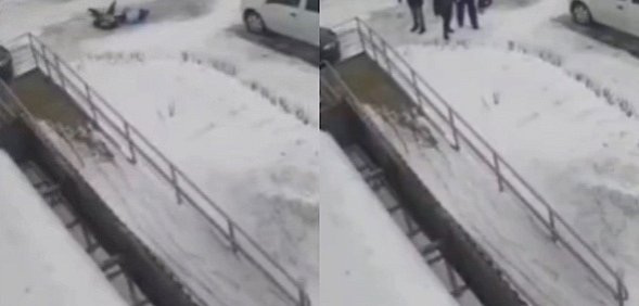 В Оренбурге 11-летний школьник получил закрытую черепно-мозговую травму, поскользнувшись на тротуаре во дворе дома