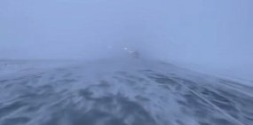 Трасса Оренбург - Орск сегодня сухая, но с метелью