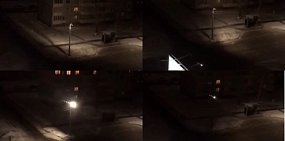 В Оренбурге «взбесился» уличный фонарь