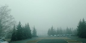 Туман в Орске утром 1 декабря