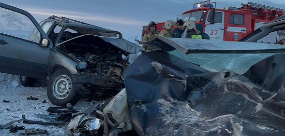 Смертельное ДТП на трасса Оренбург-Орск, фото: полиция Оренбуржья