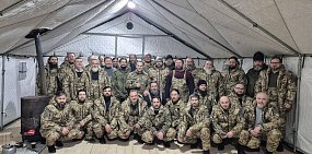 Свешенники на военных сборах. Фото тгк «Оренбург православный»