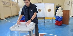 На избирательном участке в Оренбурге