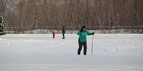 Из парка Строителей Орска уходят лыжники