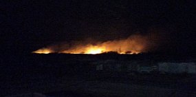 На востоке Оренбургской области снова горит степь 