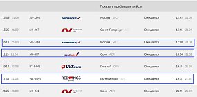 В аэропорту Оренбурга на прилет и вылет задерживаются несколько дневных рейсов