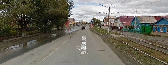 Улица Краснознаменная на картах Google