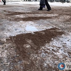 Песок на улицах Орска