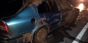 Автомобиль после извлечения из кювета. Фото: УМВД России по Оренбургской области (архив)