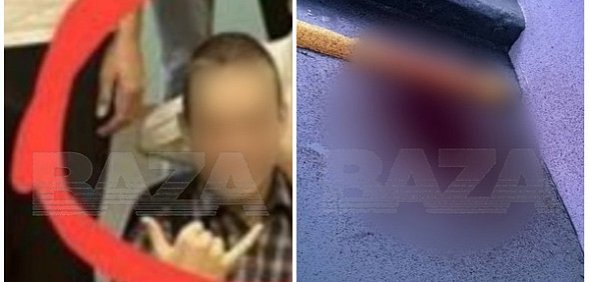 Семиклассник и место происшествия. Источник:  ТГ-канал Baza