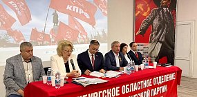 Во время конференции. Источник: Партия КПРФ