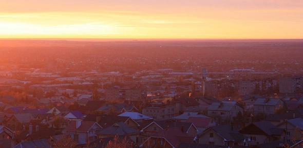 Рассвет над Оренбургской областью